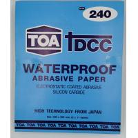 ราคา TOA กระดาษทรายน้ำ รุ่น DCC สำหรับขัดเหล็ก โลหะ พลาสติก สีโป้ว แพ็ค 12 แผ่น กระดาษทราย (1294970066)