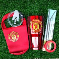 ราคา พร้อมส่ง ชุดสุดคุ้ม แก้วน้ำเก็บความเย็น ได้ครบชุด 5ชิ้นตามภาพ สแตนเลสเกรด304 ขนาด 30ออนซ์ ลายแมนยู (20994866715)