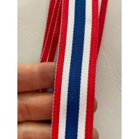 ราคา ริบบิ้นผ้า ริบบิ้นผ้าลายธงชาติ ของแท้ ขนาด1นิ้ว งานดี สีสวย ส่งไว ห่อ5เมตร (21493085907)