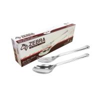ราคา Zebra ช้อน ส้อม รุ่นลีลาวดี ตราหัวม้าลาย 1กล่องมี 6คู่ (12157798682)