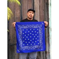 ราคา ผ้าโพกหัวฮิปฮอปผืนใหญ่ ผ้าเช็ดหน้าลายลูกน้ำ Bandana Gangster (18841886633)