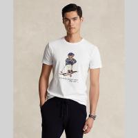 ราคา Polo Ralph Lauren เสื้อยืดผู้ชาย Custom Slim Fit Polo Bear Jersey T Shirt รุ่น MNPOTSH1N822080 สีขาว (21397270425)