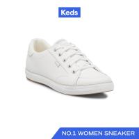 ราคา KEDS รองเท้าผ้าใบหนัง แบบผูกเชือก รุ่น CENTER III LEATHER สีขาว WH67052 (21427662083)