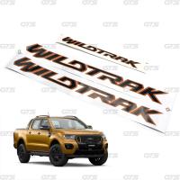 ราคา iBarod Sticker สติ๊กเกอร์ติดข้างประตู สติ๊กเกอร์ติดท้ายรถ WILDTRAK ข้างซ้าย ขวา 3 ชิ้น สีดำขอบส้ม สำหรับ Ford Ranger Wildtrak 4x2 4x4 ปี 2021 2022 (9258330935)