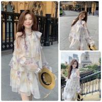 ราคา เดรสสั้นงานแต่งระบายชั้นๆ แขนยาว เว้าไหล่ สุดน่ารัก หวานละมุล สาวๆ ห้ามพลาดน้า มั่กๆๆๆ แท็ก ypy ผ้าดี้ดี มีซับใน (21542236400)