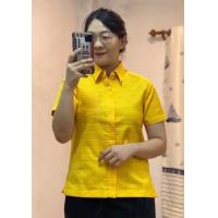 ราคา เสื้ออัดกาว ผ้าไทย ผ้ากาบบัว ผ้าทอ เสื้อผ้าไทย ทรงเข้ารูป ผู้หญิง (11113380622)