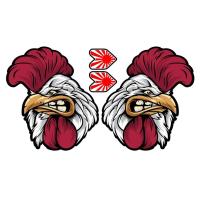 ราคา สติ๊กเกอร์ติดกระจกรถบรรทุก ไก่ชน 45 x 40 cm (18375960227)