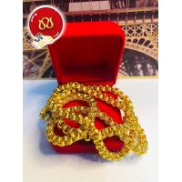 ราคา 19สร้อยคอลายสามห่วงติดงานตันแน่นหนัก5บาท แถมฟรีตะขอปั้ม งานทองหุ้มงานคุณภาพคัดเกรดพีเมี่ยม (13253504455)