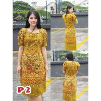 ราคา พร้อมส่ง ผ้าพิมพ์ลาย ผ้าฝ้ายหมักโคลน ชุดเดรสสวยๆมีครบทุกสี (21202183812)