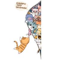 ราคา สติกเกอร์ติดผนังลายแมวสติกเกอร์ติดประตูสติกเกอร์ลายการ์ตูนน่ารักแบบมีกาวในตัววอลล์เปเปอร์ตกแต่งตกแต่งห้องเด็กวอลล์เปเปอร์ให้ความอบอุ่น (20871105047)