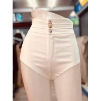 ราคา กางเกงแดนซ์เซอร์ กางเกงโค ขาสั้นเอวสูงแต่งเอวสามกระดุมซิปหน้า (20304208324)