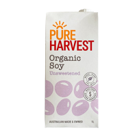 ราคา Pure Harvest Organic Soy Unsweetened Milk 1L นมถั่วเหลือง ออแกนิค ไม่หวาน (20436318142)