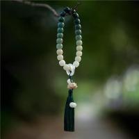 ราคา สร้อยข้อมือรากโพธิ์หยกขาวไล่ระดับด้วยมือสร้อยข้อมือแหวนวิ่งพู่ดอกบัว Wenwan ลูกประคำผู้ชายเล่นเด็กโพธิ์ (20036781382)