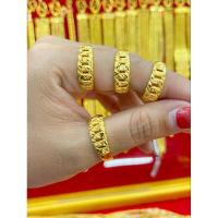 ราคา แหวนลายโปร่ง 2สลึง แหวนทองชุบ แหวนทองลายใหม่ (19185847507)