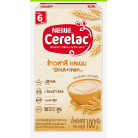 ราคา Cerelacซีรีแล็ค สำหรับเด็กอายุ 6 เดือนขึ้นไป ข้าวสาลี นม ขนาด 100 กรัม (21506150164)