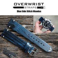 ราคา สายนาฬิกา สายหนังรุ่น Side Stitch Wooden 182022mm (16541913181)