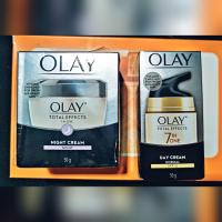 ราคา exp 2026 เเพคคู่ เดย์ ไนท์ครีม โอเลย์โททัลครีม Olay Total Effect Day cream 50g ฟรี Olay Total Effect Night cream 50g (21424071815)