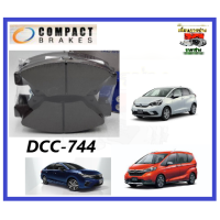 ราคา ผ้าเบรคหน้าHONDA CITY ปี 2008 2014 ปี 2014 2018 CITY ปี 2019 On JAZZ ปี 2008 2014 JAZZ ปี 20 Compact DCC 744 (15334071677)