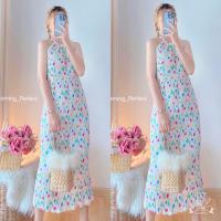 ราคา เดรสอัดพลีทลายดอกน่ารักๆ (21328657672)