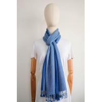 ราคา ผ้าพันคอย้อมคราม ทอมือ 4 ตะกอ (21185199832)