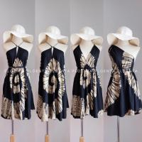 ราคา Mini beaches dress เดรสสั้นสไตล์ฮาวาย เดรสไปทะเล เดรสมัดย้อม (17665774841)