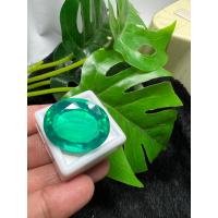 ราคา มรกต พลอย DOUBLET Columbia โคลัมเบีย Green Emerald very fine lab made OVAL shape 18x13 มม mm 13 กะรัต carats 1 เม็ด carats รูปไข่ พลอยสั่งเคราะเนื้อแข็ง (13331452202)