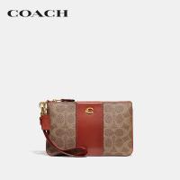 ราคา COACH กระเป๋าคล้องมือขนาดเล็กผู้หญิงรุ่น Small Wristlet In Signature Canvas สีครีม CI189 B4NQ4 (18816917319)