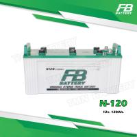 ราคา FB BATTERY รุ่นN 120 12V 120แอมป์ ใช้งานรถบรรทุก แบตเตอรี่ยังไม่ได้เติมน้ำกรด (6928788319)