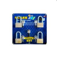 ราคา กุญแจมาสเตอร์คีย์ master key ชุด4ตัว 35 40 45 50mm ยาว สั้น solex (4127456855)