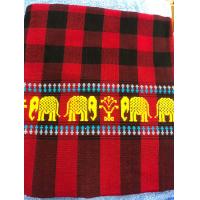 ราคา ผ้าขาวม้าทอมือ ตาสก๊อต ปักลายช้าง (21348814183)