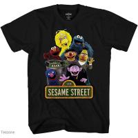 ราคา เสื้อยืดผู้ เสื้อยืดแขนสั้น คอกลม ผ้าฝ้าย พิมพ์ลาย Sesame Street Elmo Cookie Monster Big Bird แฟชั่นฤดูร้อน สไตล์คลาสสิก (17593674157)
