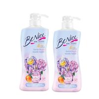ราคา แพ็ค 2 ขวด BeNice บีไนซ์ 400 450ml ครีมอาบน้ำ หัวปั๊ม (21507107654)