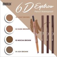 ราคา Mille 6D Eyebrow Pencil Waterproof ดินสอเขียนคิ้ว (2028480100)