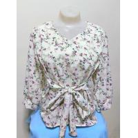 ราคา เสื้อคอวีแขนยาวมีสายผูกเอว ผ้าไหมอิตาลีลายดอกผ้านิ่มหนาใส่สบาย อก 40 ยาว 24 นิ้ว (16282018419)