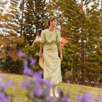 ราคา ML จัดส่ง 11 MAR lookbooklookbook sundae dress botanic ชุดเดรส แขนสั้น สีเขียว ลายดอก (21461339589)