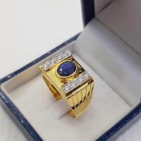 ราคา แหวนชายสวยๆทองแท้พลอยแท้เพชรสวิส ใหญ่เหลี่ยม (6672214188)