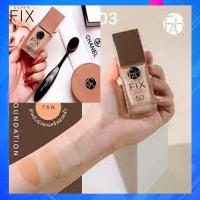 ราคา fah ครีมรองพื้น ครีมรองพื้นผสมกันแดด สูตร SUPER FIX แถมปลงเกลี่ยรองพื้นf a h ติดทน คุมมัน กันน้ำ กันเหงื่อ มีกันแดด50เท่า (19122609206)