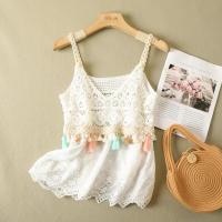 ราคา เสื้อสายเดี่ยวถัก สายเดี่ยวถักลูกไม้ แต่งแถบพู่ชายผ้าฉลุ มีหลายแบบค่ะ (18493279552)