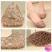 ราคา Sale80 รองเท้าแฟชั่นผู้หญิงยางนิ่ม แบบสวมหุ้มส้น 4 สี (7656405200)