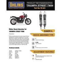 ราคา โช๊คหลัง OHLINS TR623 สำหรับ TRIUMPH STREET TWIN STREET CUP ปี 2016 ขึ้นไป (15831821049)