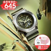 ราคา นาฬิกาข้อมือคาสิโอผู้หญิง G SHOCK นาฬิกาควอตซ์โลหะทรงแปดเหลี่ยมกันน้ำแนวกีฬาสำหรับนักเรียนจากฟาร์มโอ๊ค gms2100 (19882761456)