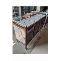 ราคา ตู้ครัวอลูมิเนียมเตี้ย 80 100 120 150 CM สีชา สีขาว สีไม้ (21518420330)