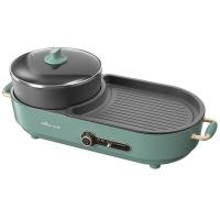 ราคา Bear 2 In 1 Barbecue Hot Pot Electric 1600W 220V Multi Function Home Party Non Stick Pan DKL C15L1 F T electrical store (20452550064)