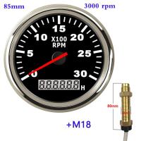 ราคา เครื่องวัดความเร็ว85มม 6000รอบต่อนาทีพร้อมเซนเซอร์เครื่องวัดความเร็วรอบสำหรับรถยนต์เรือเดินสมุทรรถจักรยานยนต์เกจวัดชั่วโมง12V 24V (16996790828)