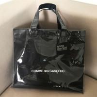 ราคา Comme Des Garcons กระดาษคราฟท์สีดำพีวีซีกระเป๋าช้อปปิ้งกระเป๋าถือกระเป๋าโท้ท (20300468917)