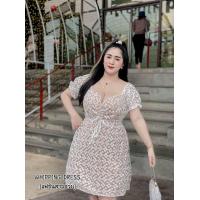 ราคา OO เดรสสั้นงานสาวอวบผ้าลูกไม้ลายดอกไม้คอหัวใจโชว์อกแขนตุ๊กตา สีขาว สีดำ เสื้อผ้าสาวอวบอ้วนplussize (17238848146)