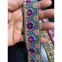 ราคา ยกพับ10หลา เทปทองตกแต่ง ริบบิ้นทอง ริบบิ้นปัก ริบบิ้นปักดิ้นหลากสี (21554350223)