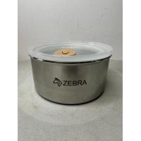 ราคา Zebra กล่องอาหารกลมฝาสูญญากาศ Harmonyสแตนเลส ตราหัวม้าลาย ขนาด 12 ซม (5964822358)