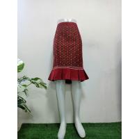 ราคา กระโปรงหางปลาสั้น กระโปรงผ้าไทย ผ้าไทยลายลิซ่า (21468070108)