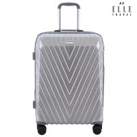 ราคา ELLE Travel Valken Collection กระเป๋าเดินทางขนาดกลาง 25นิ้ว โพลีคาร์บอเนต100 PC คันชักอะลูมเนียม ล้อหมุน 360องศา ระบบ TSA Lock (20997876421)